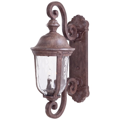 Outdoor Wall Light with Clear Glass in Vintage Rust by Minka Lavery