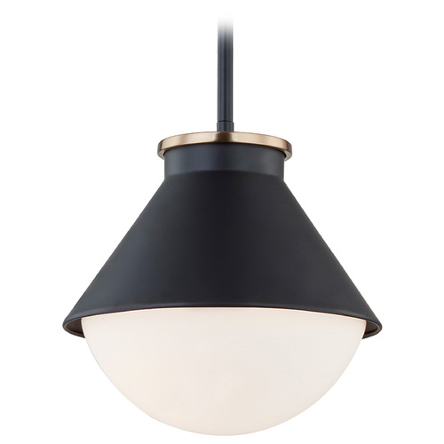 Justice Design Ravelle Medium Outdoor Pendant Brass Opal