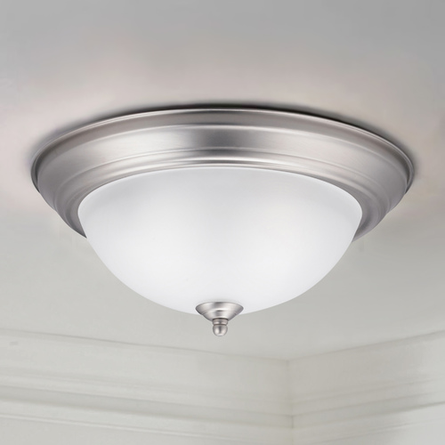 Kichler Lighting 13.25-Inch Flush Mount in Brushed Nickel by Kichler Lighting 8112NI