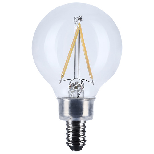 Satco Lighting 3W G16.5 3000K E12 Base Clear LED Light Bulb by Satco Lighting S12471