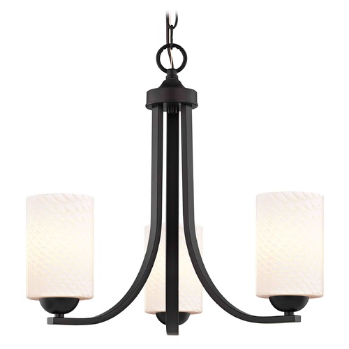 Design Classics Lighting Bronze Mini-Chandelier 5843-220 GL1020C