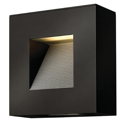 Luna 9-Inch Satin Black LED Outdoor Wall Light by Hinkley Lighting