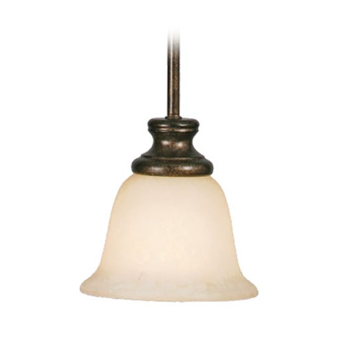 Golden Lighting Heartwood Burnt Sienna Mini Pendant by Golden Lighting 8063-M1L BUS