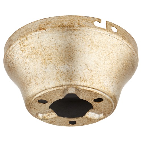 Aged Silver Leaf Fan Hugger Adapter by Quorum Lighting