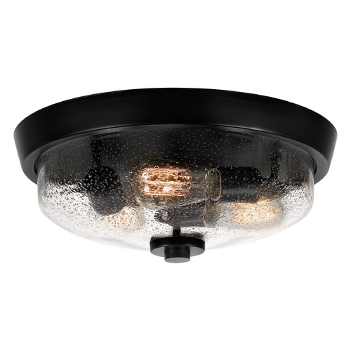 Quoizel Lighting Radius 14.75-Inch Flush Mount in Earth Black by Quoizel Lighting QF3415EK