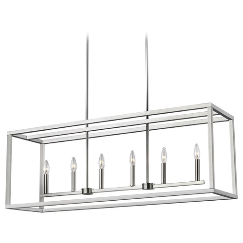 Generation Lighting Moffet Street Brushed Nickel Island Light by Generation Lighting 6634506-962