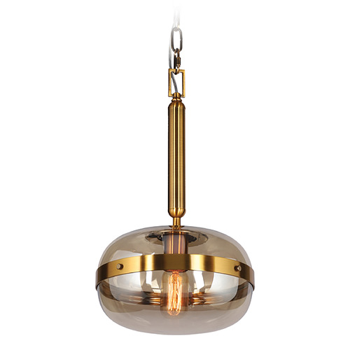 Nottingham 10-Inch Pendant in Antique Brass by Eurofase Lighting