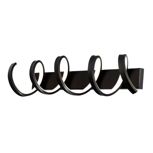 Marques 29-Inch LED Vanity Light in Black 3000K by WAC Lighting