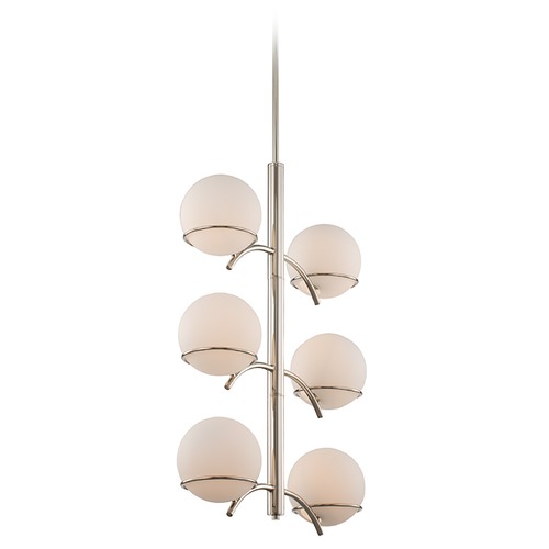 Kalco Lighting Everett 36-Inch Medium Foyer Chandelier in Polished Nickel by Kalco Lighting 513551PN