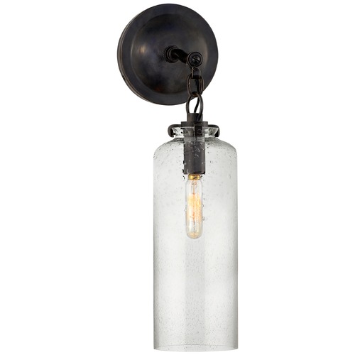 Thomas OBrien Katie Cylinder Sconce in Bronze by Visual Comfort Signature