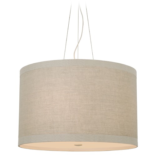 Visual Comfort Signature Collection Kate Spade New York Walker Pendant in Light Cream by Visual Comfort Signature KS5078LCNL