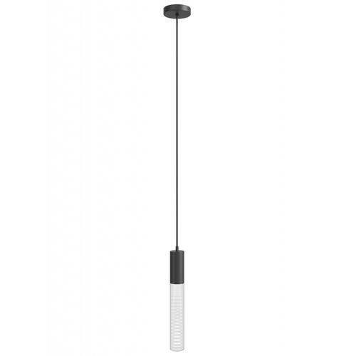 Strand LED Mini Pendant in Black by Avenue Lighting
