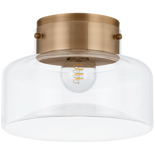 Troy Lighting Bellow Patina Brass LED Flushmount Light