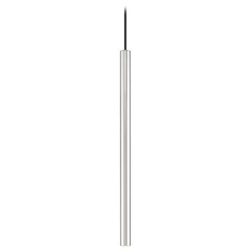 Z-Lite Z-Lite Forest Brushed Nickel LED Mini-Pendant Light with Cylindrical Shade 919MP24-BN-LED