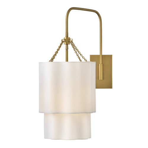 Gwen Large Wall Sconce in Lacquered Brass by Hinkley Lighting