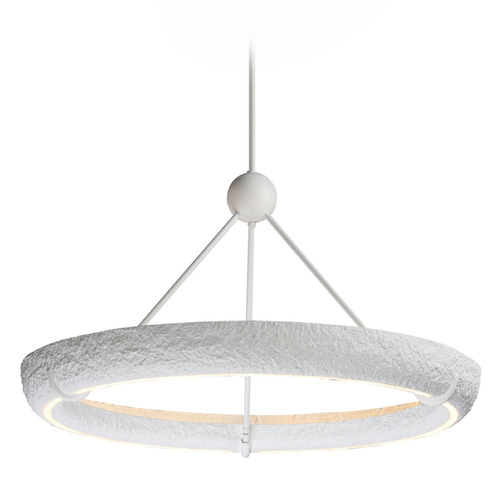 ET2 Lighting Et2 Geist Textured White LED Pendant Light E25193-TW