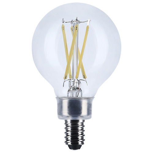 Satco Lighting 4W G16.5 3500K E12 Base Clear LED Light Bulb by Satco Lighting S12472