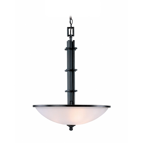 Modern Pendant with White Glass in Copper by Lite Source Lighting