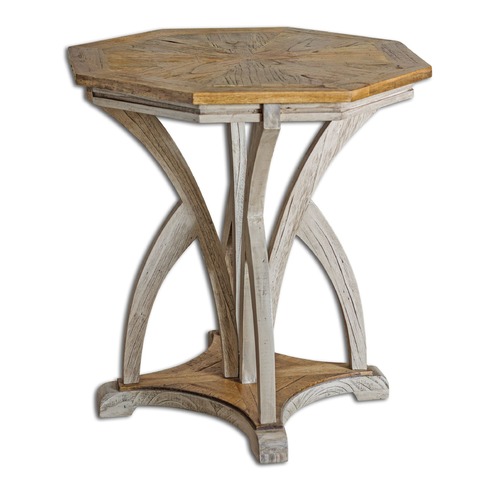 Uttermost Lighting Uttermost Ranen Aged White Accent Table 25623