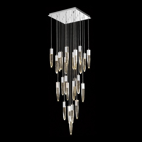 Aspen 25-Light Chrome LED Multi-Light Pendant by Avenue Lighting