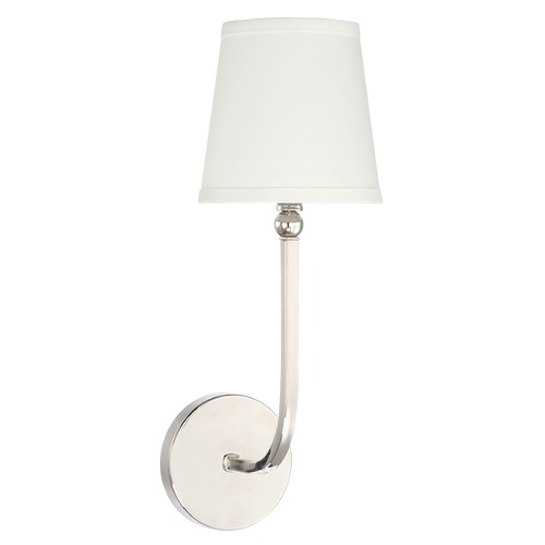 Dawson 17-Inch Wall Sconce in Polished Nickel by Capital Lighting