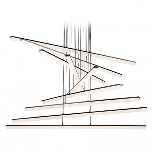 Stack Black LED Multi-Light Pendant by WAC Lighting