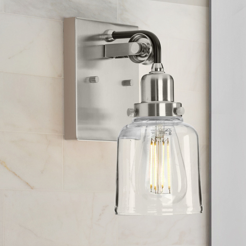 Rushton Brushed Nickel Sconce by Progress Lighting