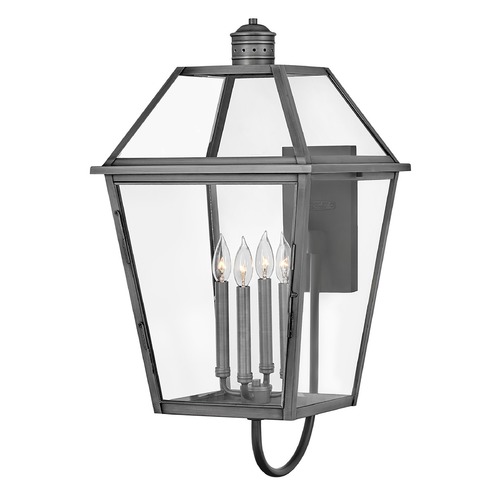 Hinkley Nouvelle Large Wall Lantern in Blackened Brass by Hinkley Lighting 2775BLB