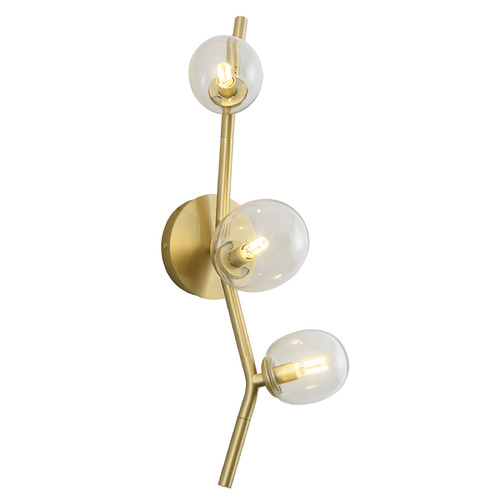 Avenue Lighting Hampton Brushed Brass Sconce by Avenue Lighting HF4803-CLR