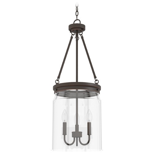 Hunter Fan Company Devon Park Onyx Bengal Pendant Light with Cylindrical Shade