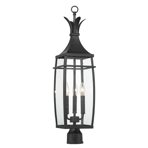 Montpelier 29-Inch Outdoor Wall Light in Matte Black by Savoy House