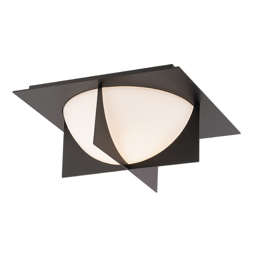 Modern Forms by WAC Lighting Echelon 14-Inch LED Flush Mount in Black by Modern Forms FM-94314-BK