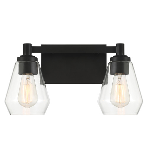 Clarity 2-Light Bath Light in Coal by Minka Lavery