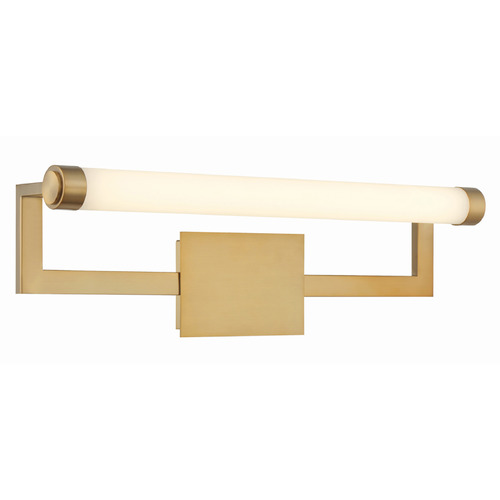 Crystorama Lighting Clinton Vibrant Gold LED Bathroom Light