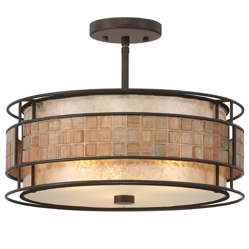 Quoizel Lighting Laguna Renaissance Copper Semi-Flushmount Light
