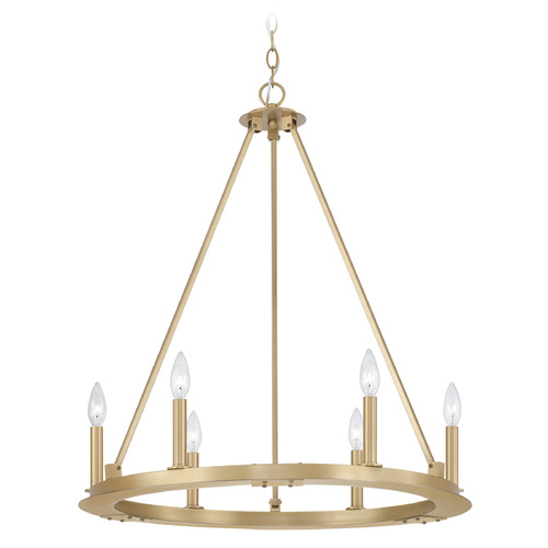 Capital Lighting Pearson Aged Brass Chandelier
