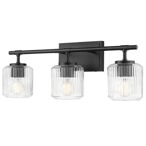 Z-Lite Landon Matte Black Bathroom Light