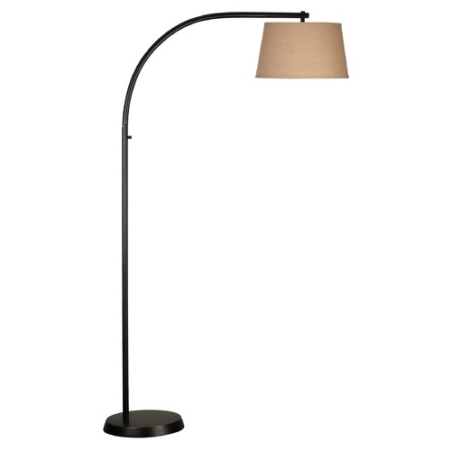 Kenroy Home Lighting Floor Lamp with Beige / Cream Shade in Oil Rubbed Bronze Finish 20953ORB