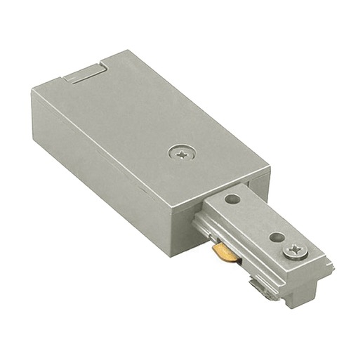 WAC Lighting Brushed Nickel H Track Live End Connector by WAC Lighting HLE-BN