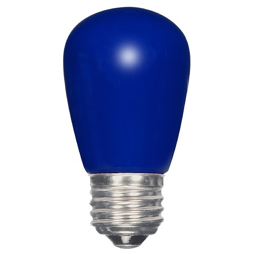 Satco Lighting Satco 1.4 Watt LED S14 Ceramic Blue Medium Base 120 Volt Carded S9172