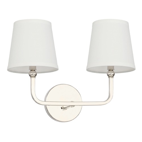 Dawson 16-Inch Vanity Light in Polished Nickel by Capital Lighting