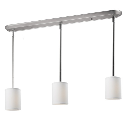 Albion Brushed Nickel Multi-Light Pendant by Z-Lite