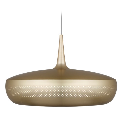 UMAGE UMAGE Brushed Brass / Black Pendant Light with Brushed Brass Metal Shade 2099_4008