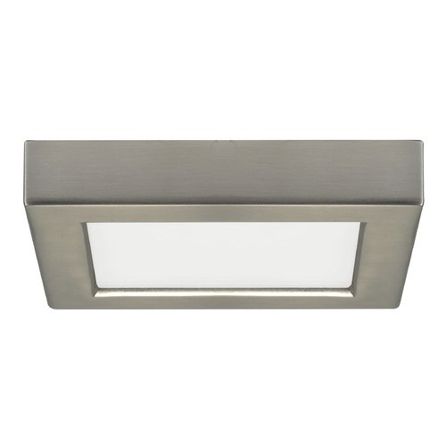 Blink 5.5-Inch LED Square Surface Mount 10.5W Nickel 3000K by Satco Lighting