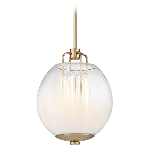 Hudson Valley Lighting Hudson Valley Lighting Sawyer Aged Brass Pendant Light with Oval Shade 5712-AGB
