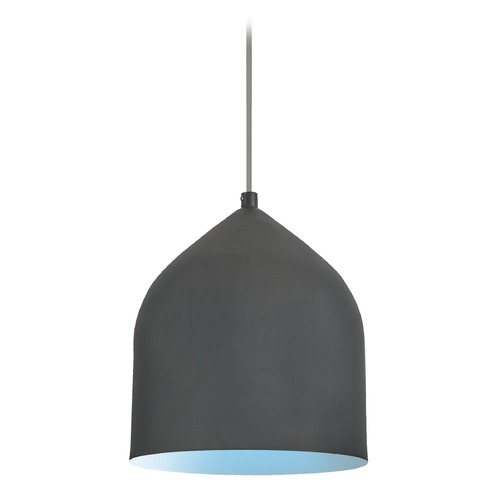 Kuzco Lighting Modern Graphite and Blue LED Mini Pendant 3000K 399LM by Kuzco Lighting PD9108-GH/BU