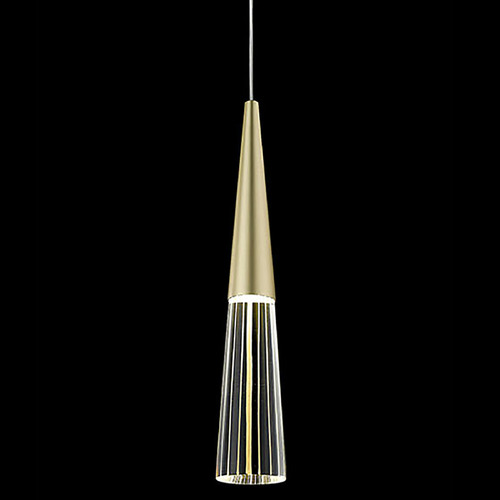 Avenue Lighting Encino Brushed Brass LED Mini Pendant by Avenue Lighting HF7701-BB