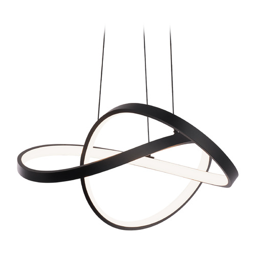 Vornado 20-Inch LED Pendant in Black by WAC Lighting