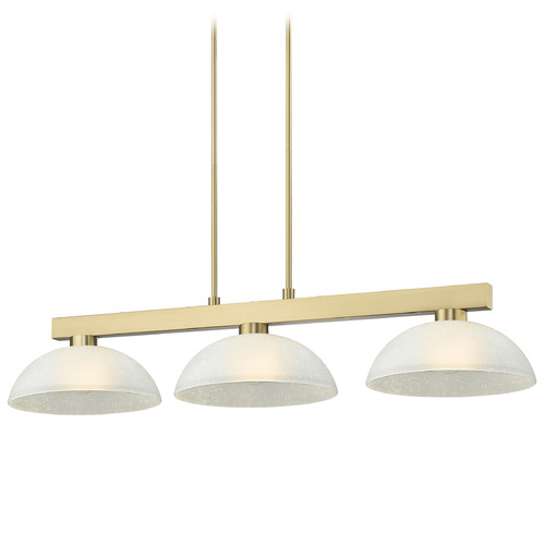 Z-Lite Cobalt Modern Gold Billiard Light with Bowl / Dome Shade
