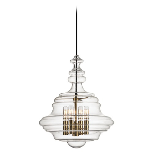 Hudson Valley Lighting Washington 4-Light Pendant in Aged Brass by Hudson Valley Lighting 4016-AGB